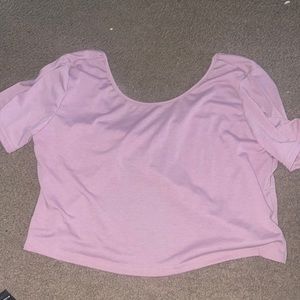 Twist back cropped t-shirt